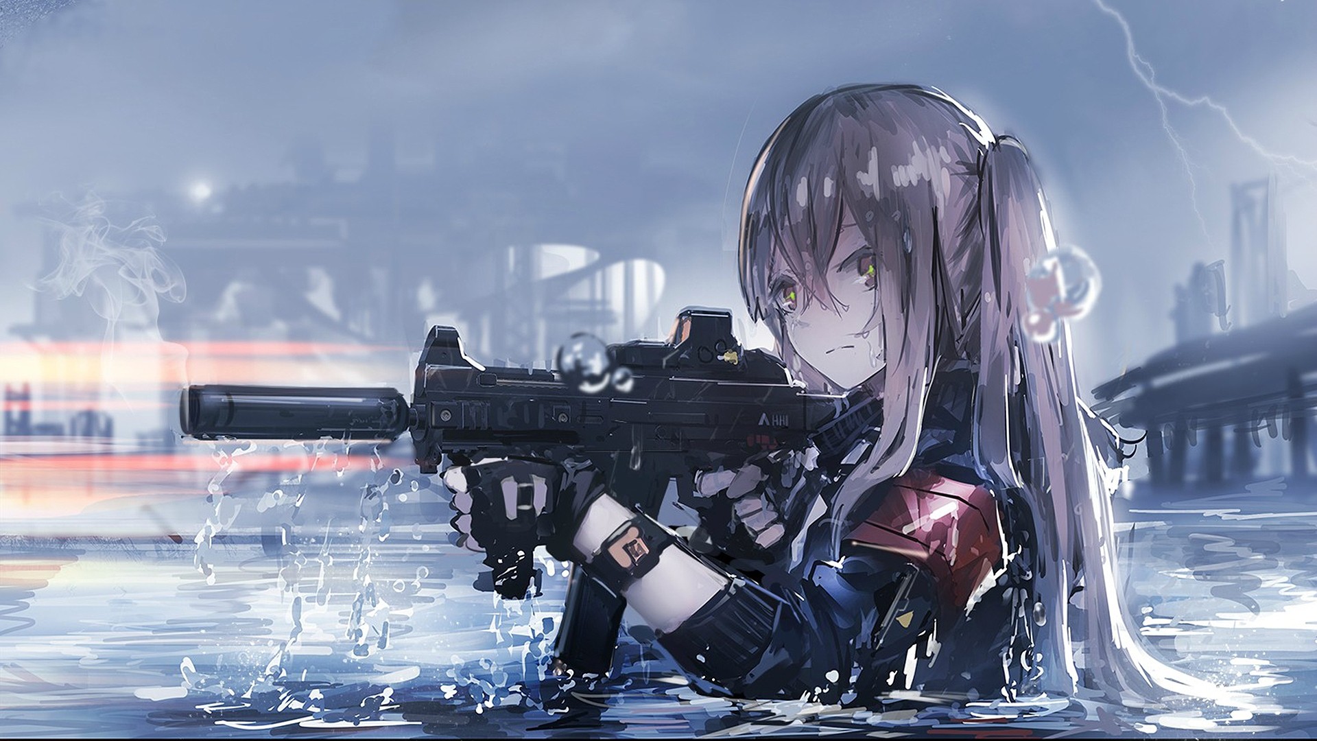 Girl With Gun Anime Wallpapers