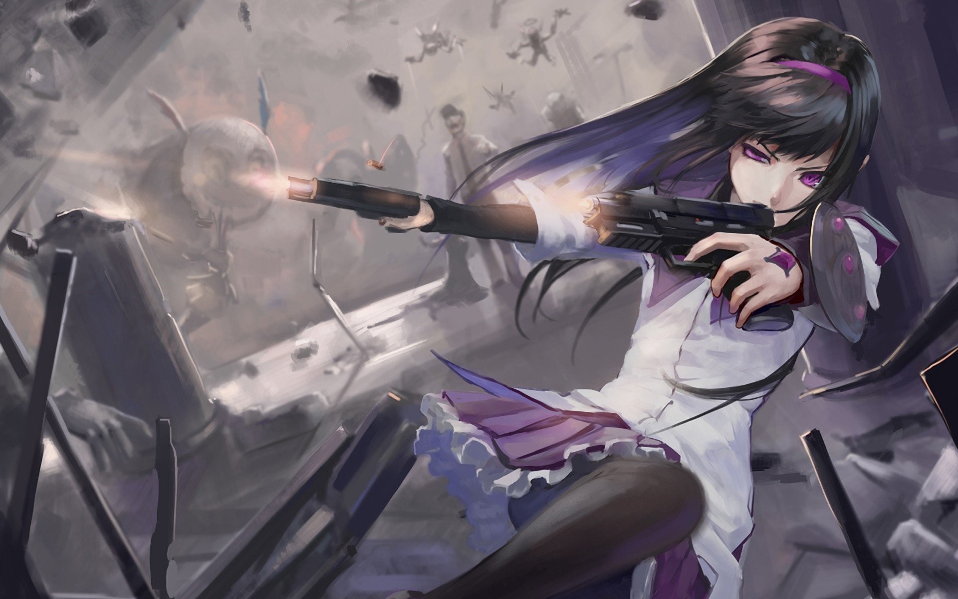 Girl With Gun Anime Wallpapers