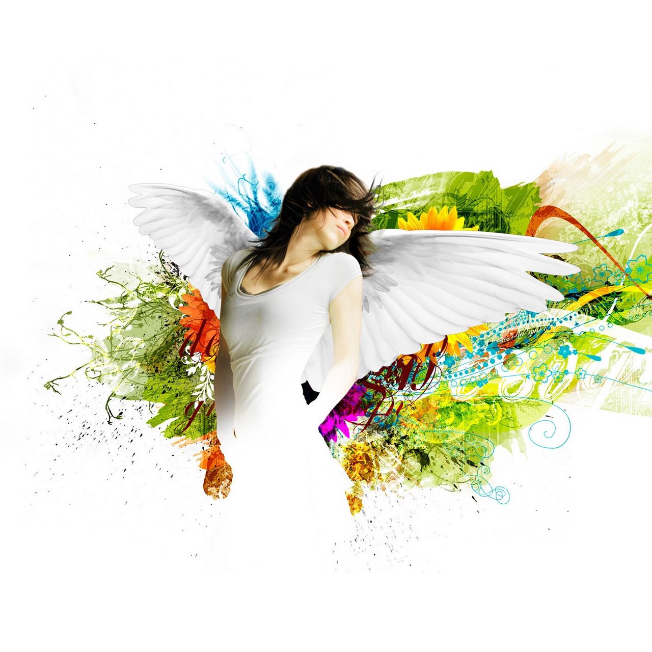 Girl With Wings Angel Wallpapers