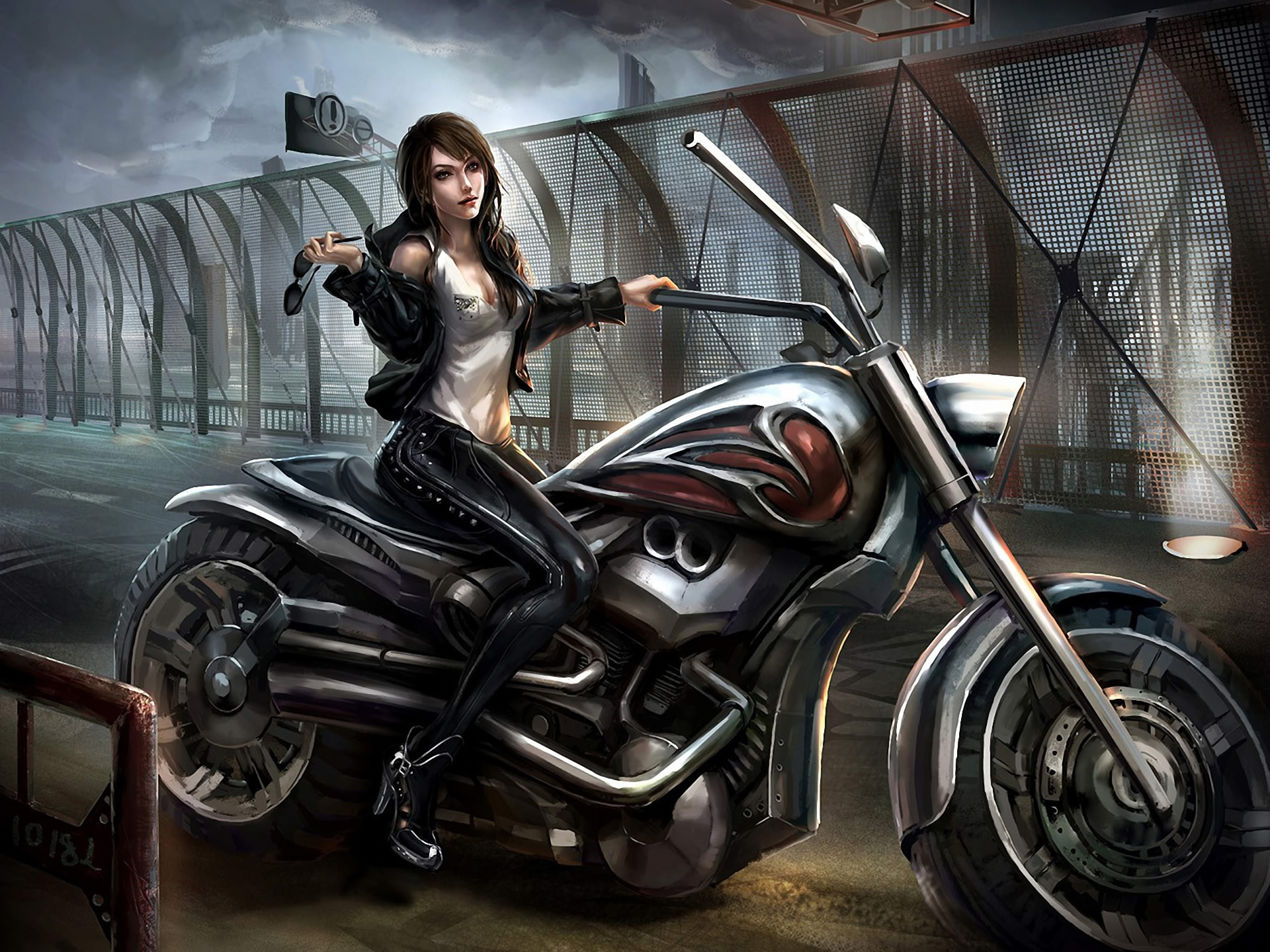 Girls & Motorcycles Wallpapers