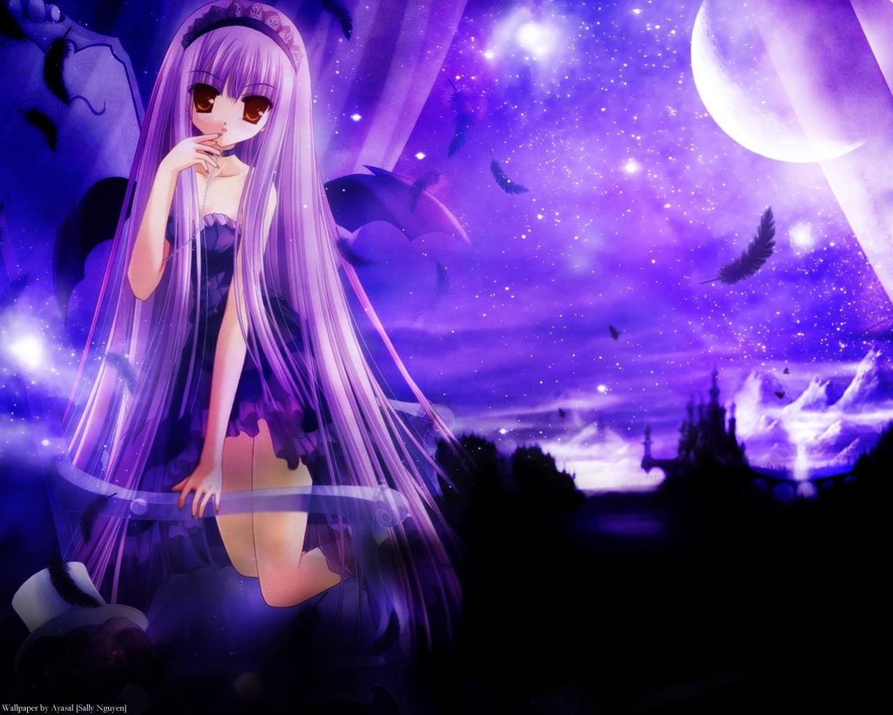 Girls Purple Wallpapers