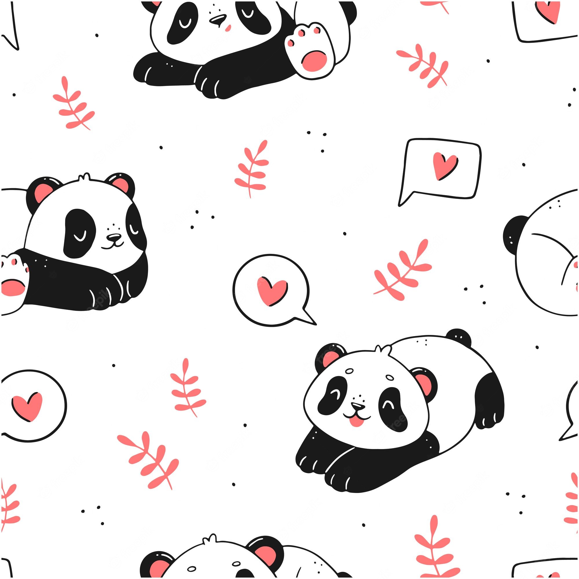 Girly Cute Panda Wallpapers