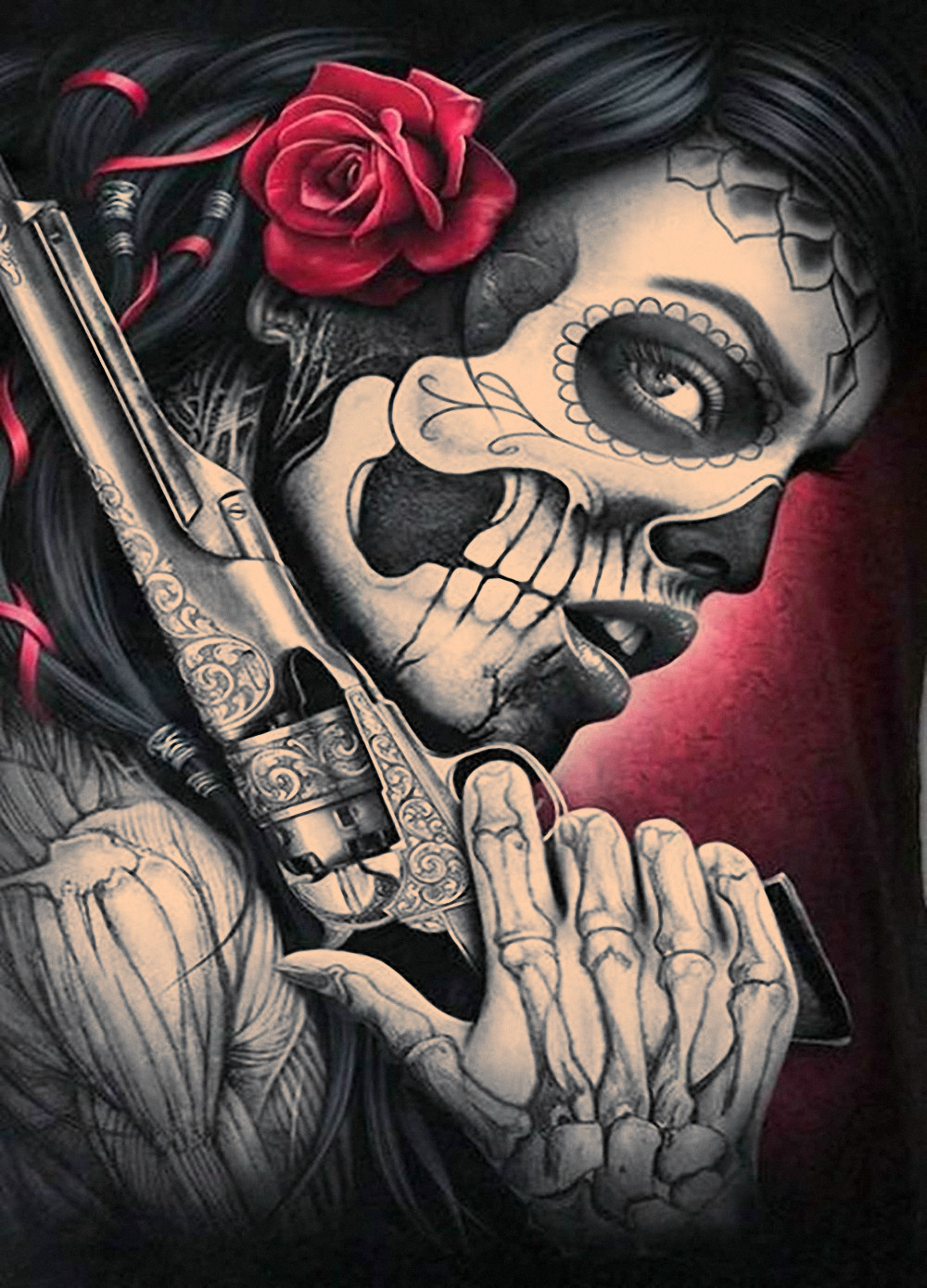 Girly Skull Tattoos Designs Wallpapers