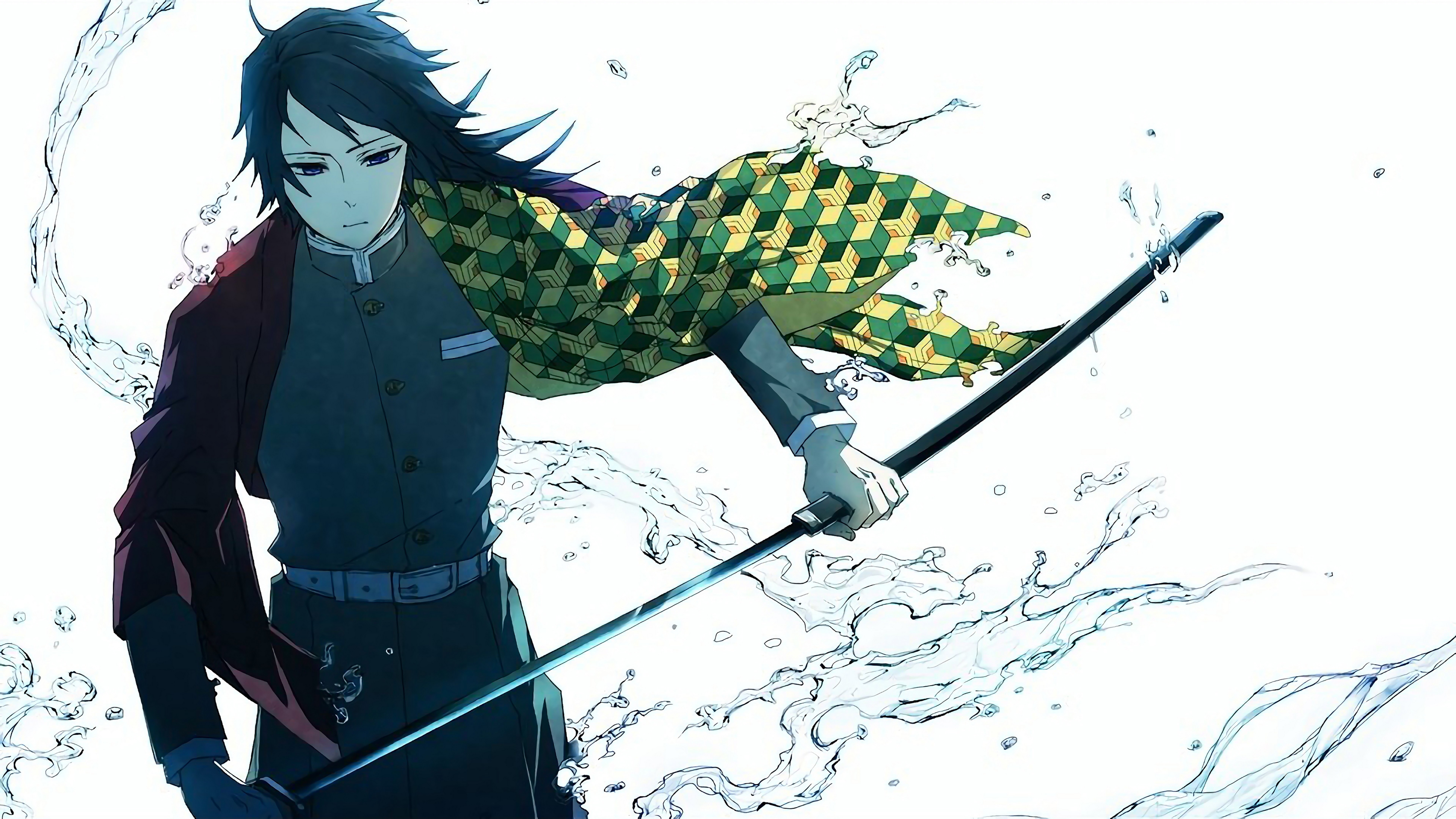 Giyuu Tomioka Kimetsu No Yaiba Minimal Wallpapers