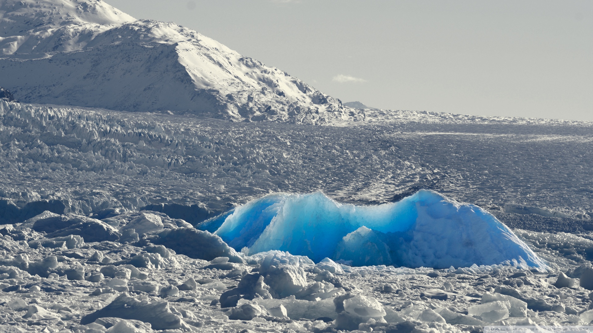 Glacier Hills At Winter Wallpapers