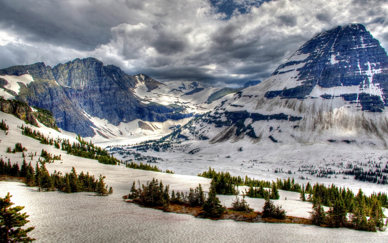 Glacier Hills At Winter Wallpapers