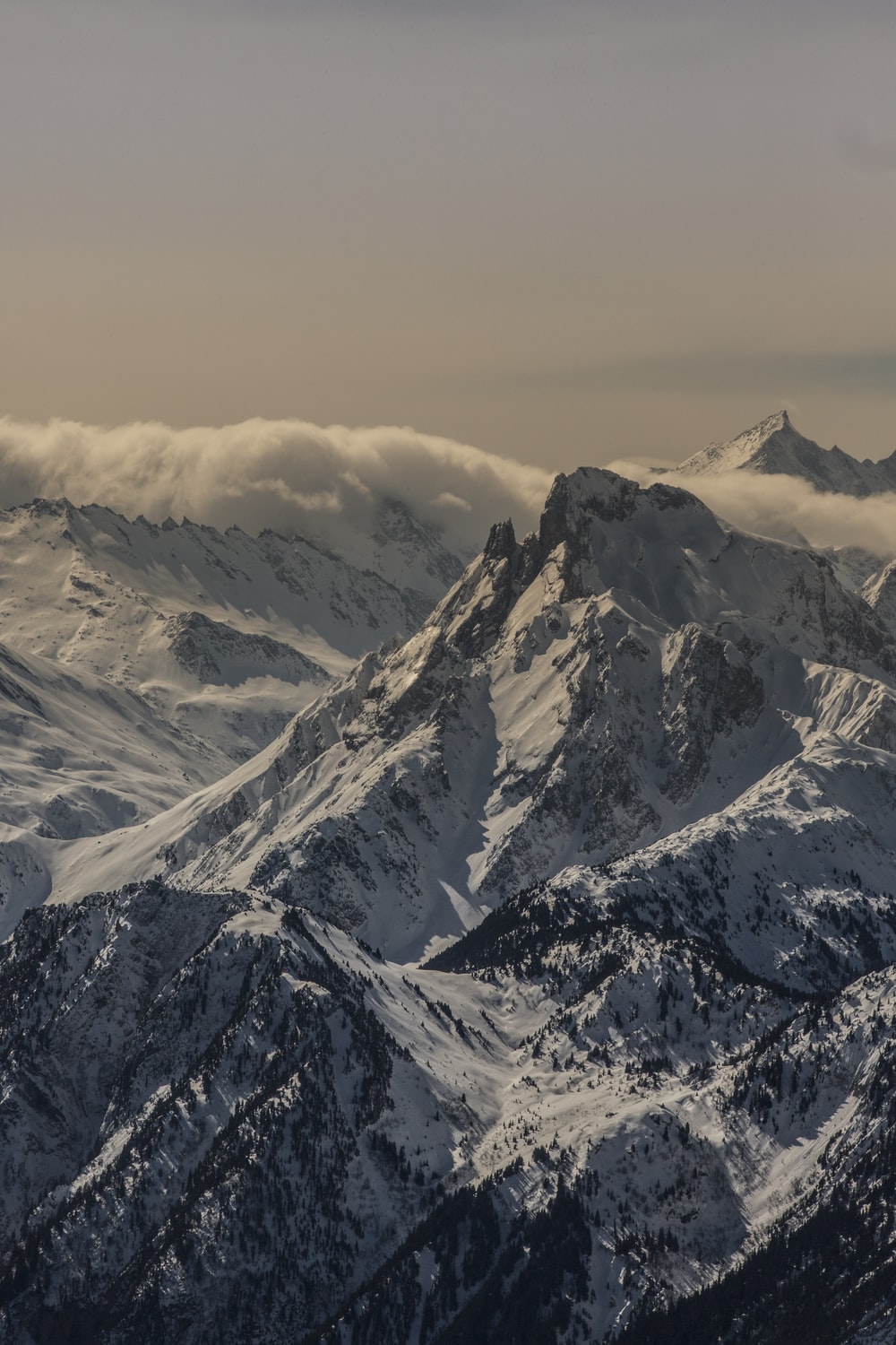 Glacier Hills At Winter Wallpapers