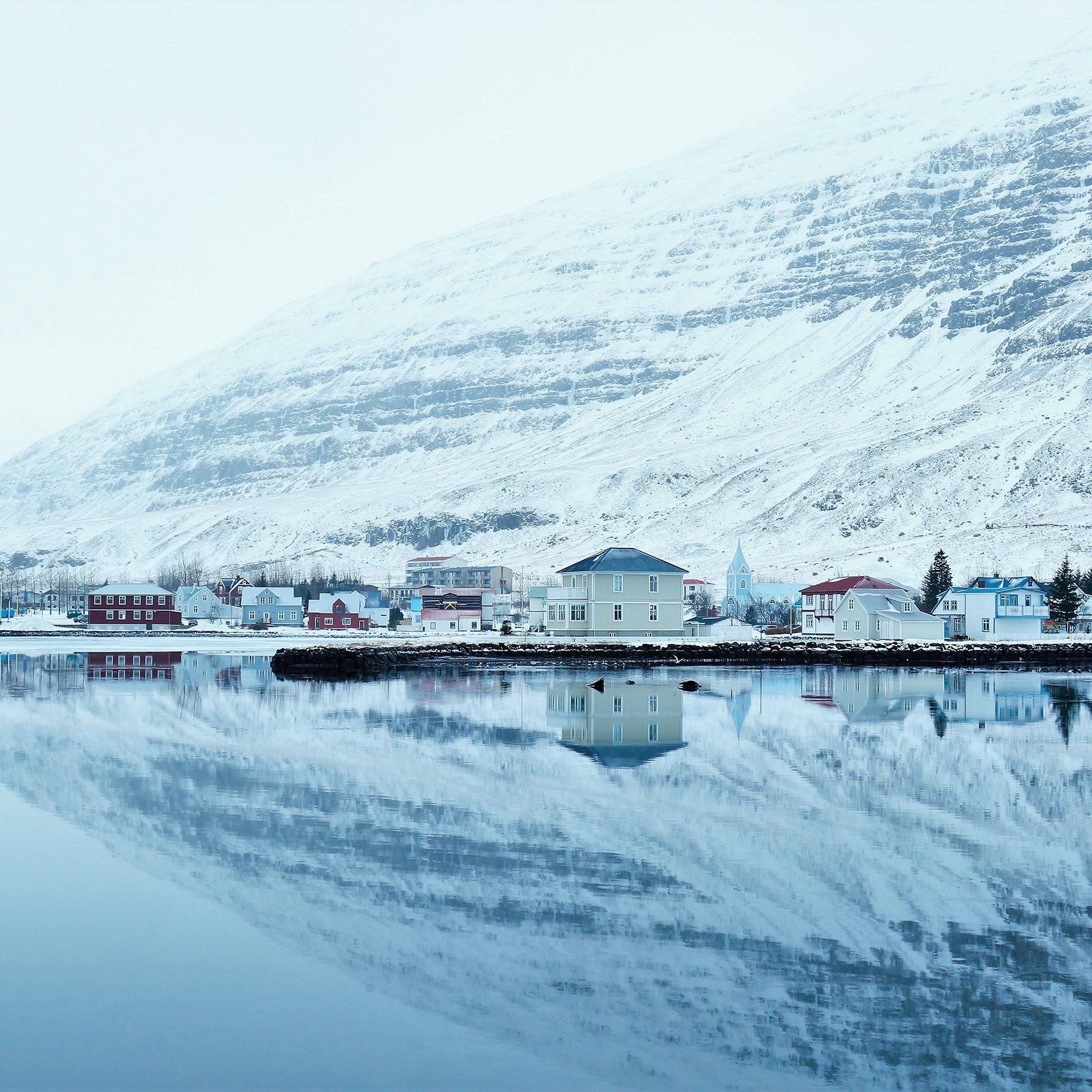 Glacier Hills At Winter Wallpapers