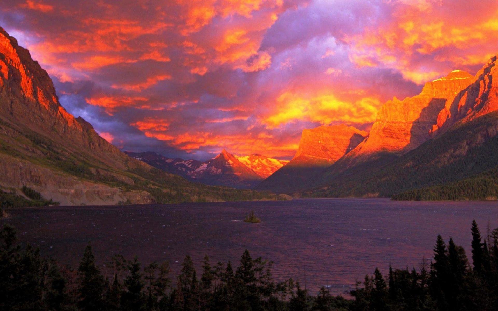 Glacier National Park Sunrise Wallpapers