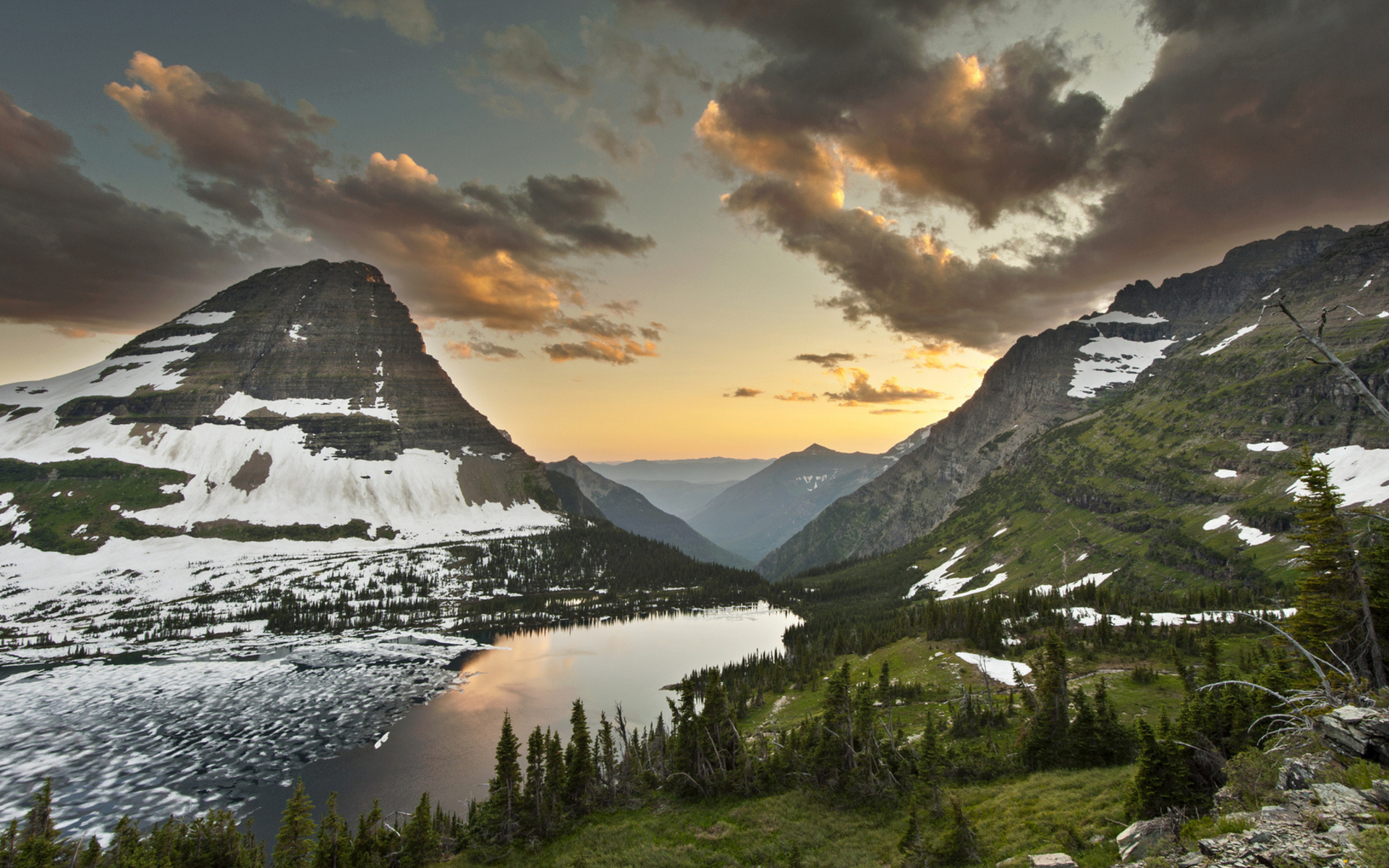 Glacier National Park Sunrise Wallpapers