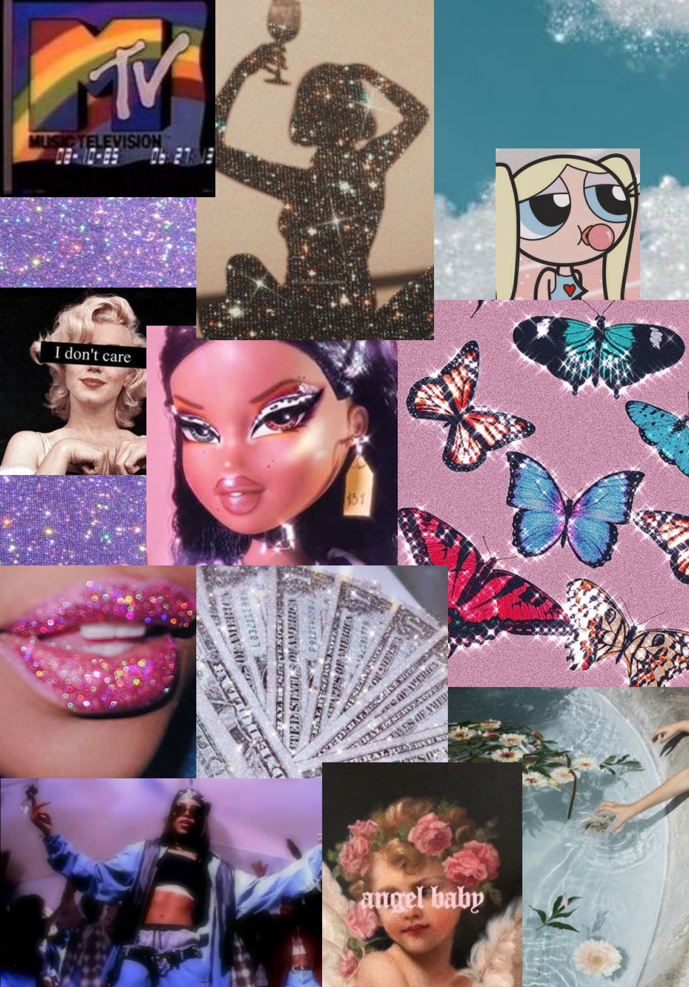 Glitter Aesthetic Collage Wallpapers