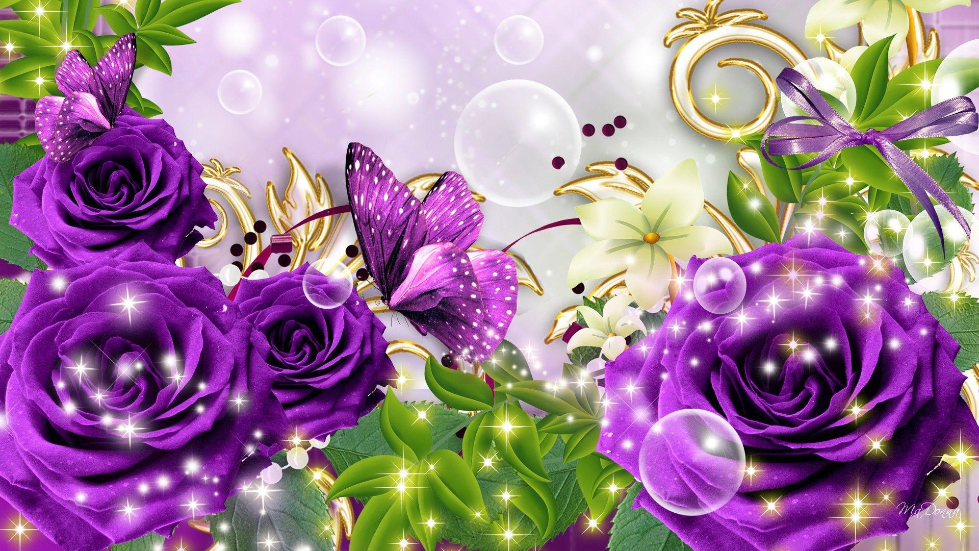 Glitter Flower Wallpapers