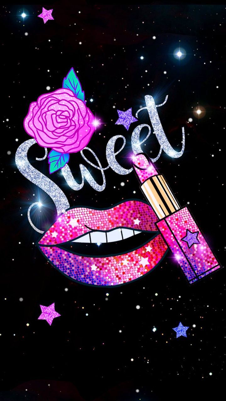 Glitter Lips Wallpapers