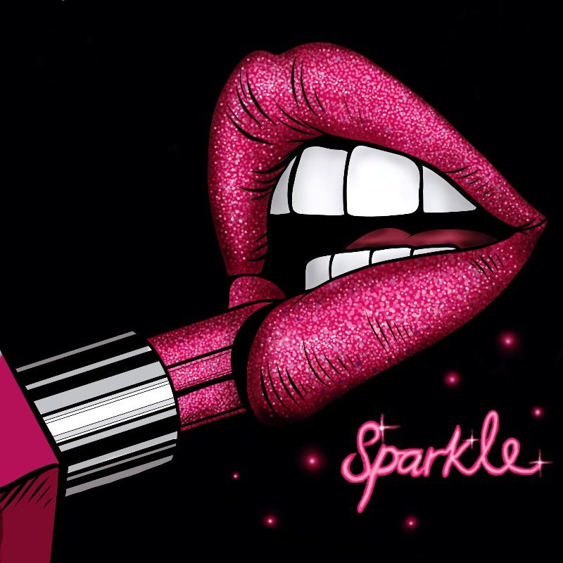 Glitter Lips Wallpapers