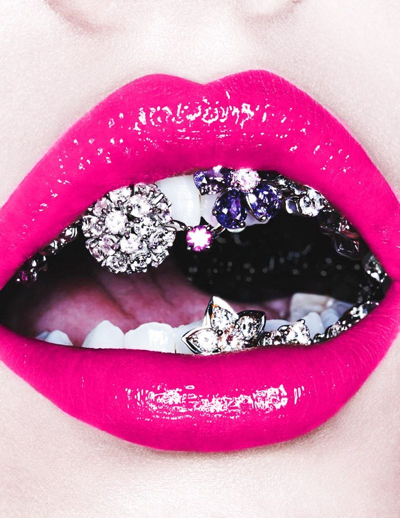 Glitter Lips Wallpapers