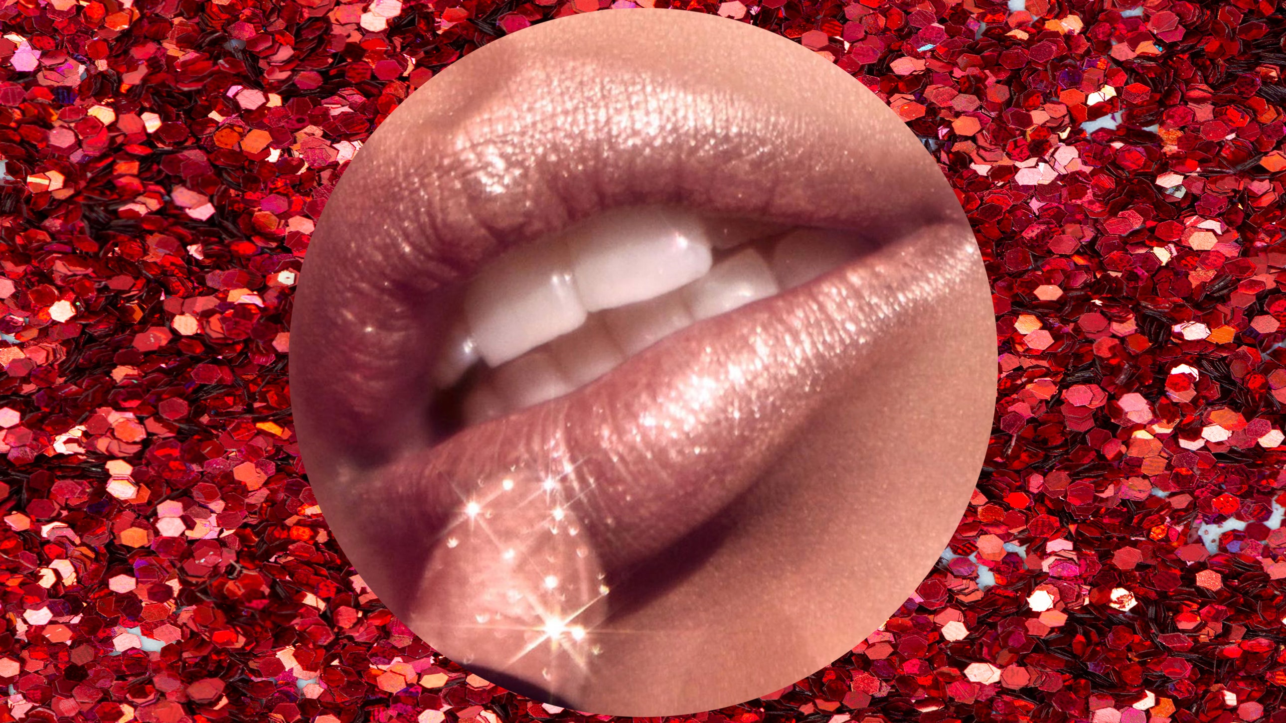 Glitter Lips Wallpapers