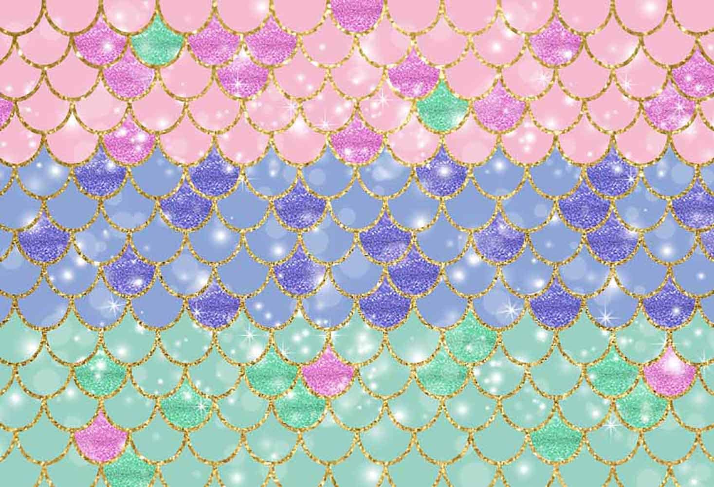 Glitter Mermaid Background