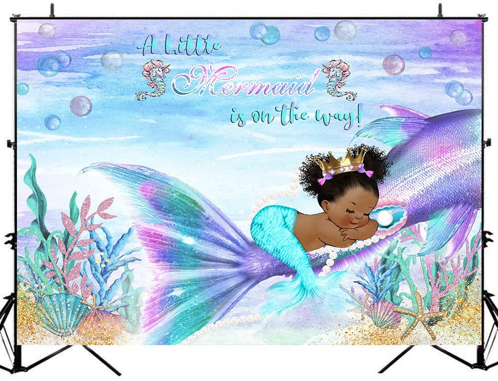 Glitter Mermaid Background