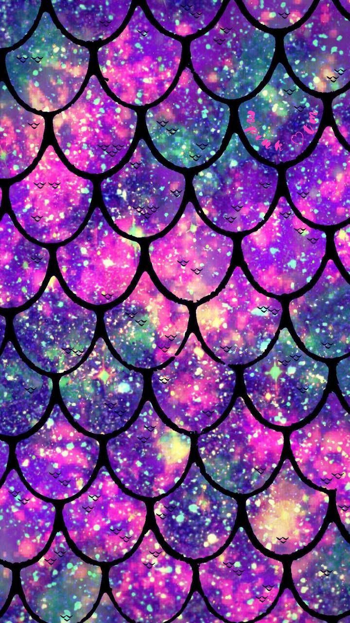 Glitter Mermaid Background