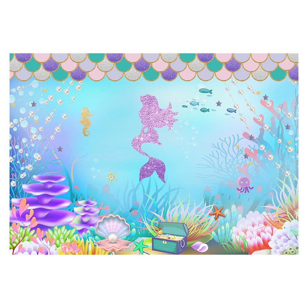 Glitter Mermaid Background