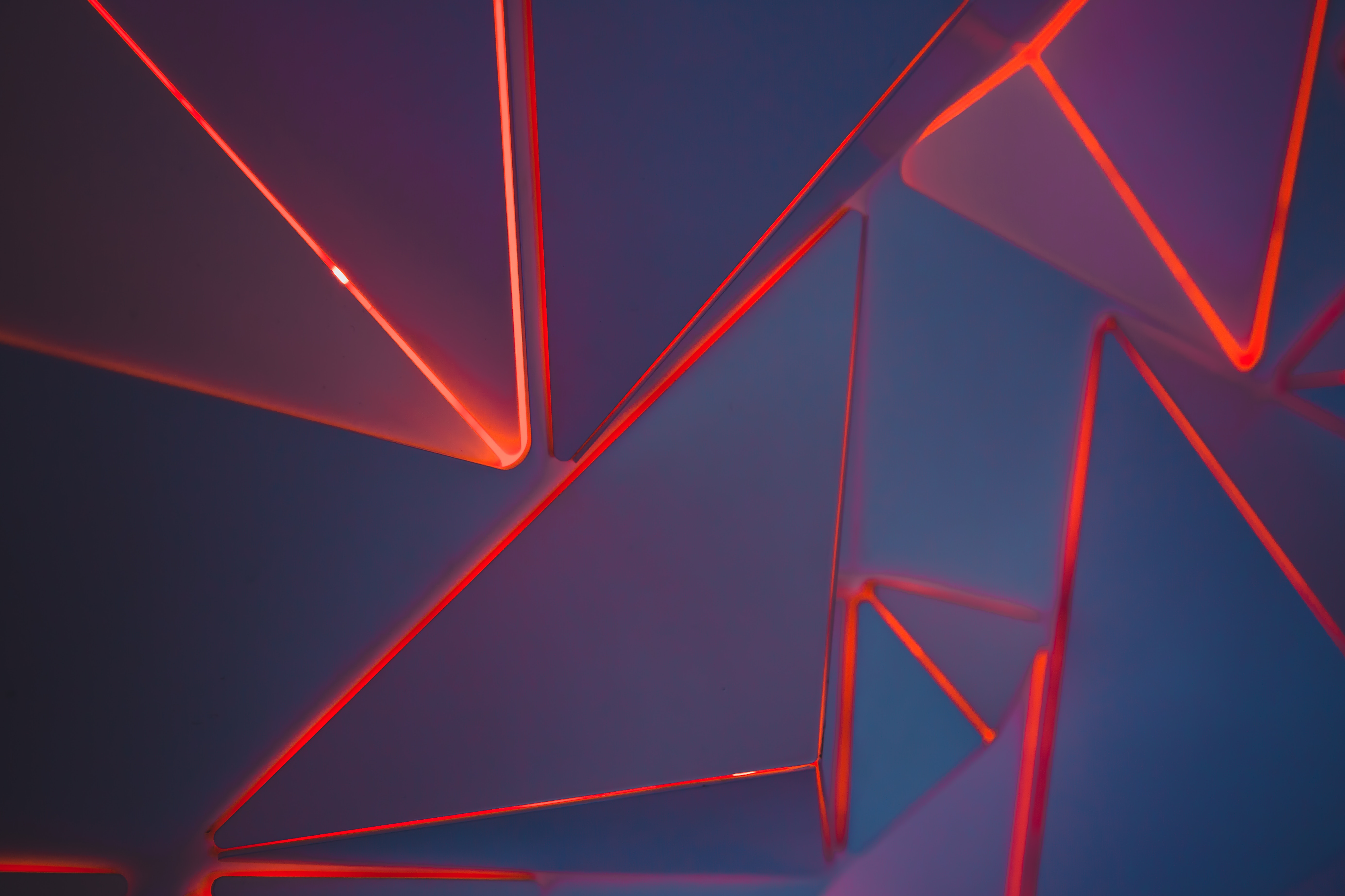 Glowing Light Triangle 8K Wallpapers