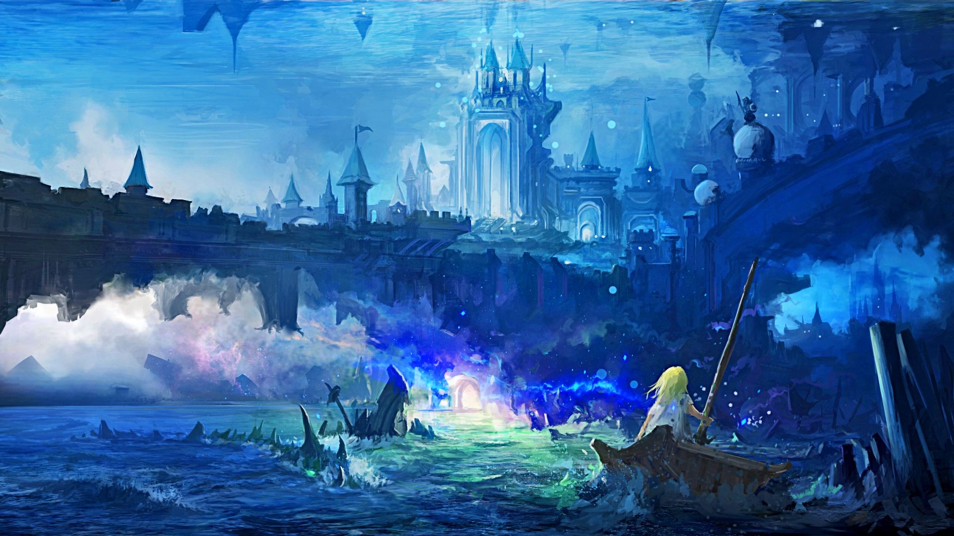 Glowing Magical Castle
 Wallpapers