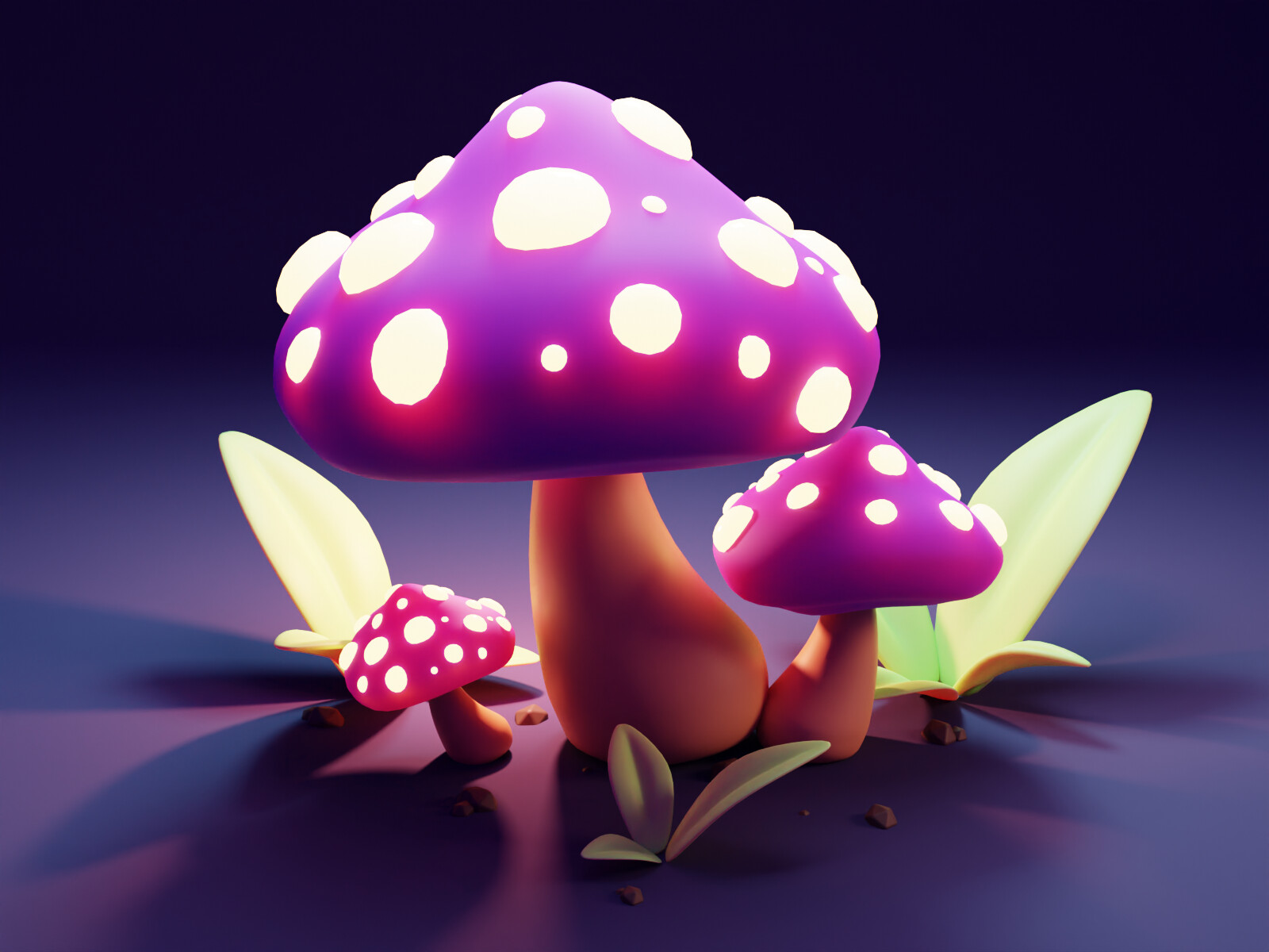 Glowing Mushroom Hd Wallpapers