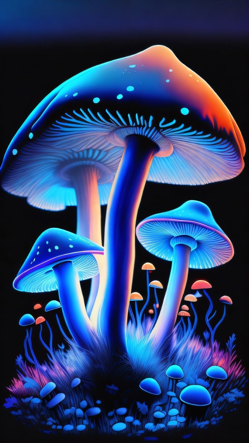 Glowing Mushroom Hd Wallpapers