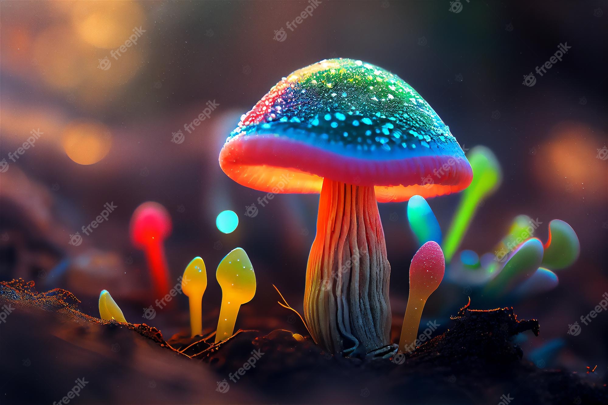 Glowing Mushroom Hd Wallpapers