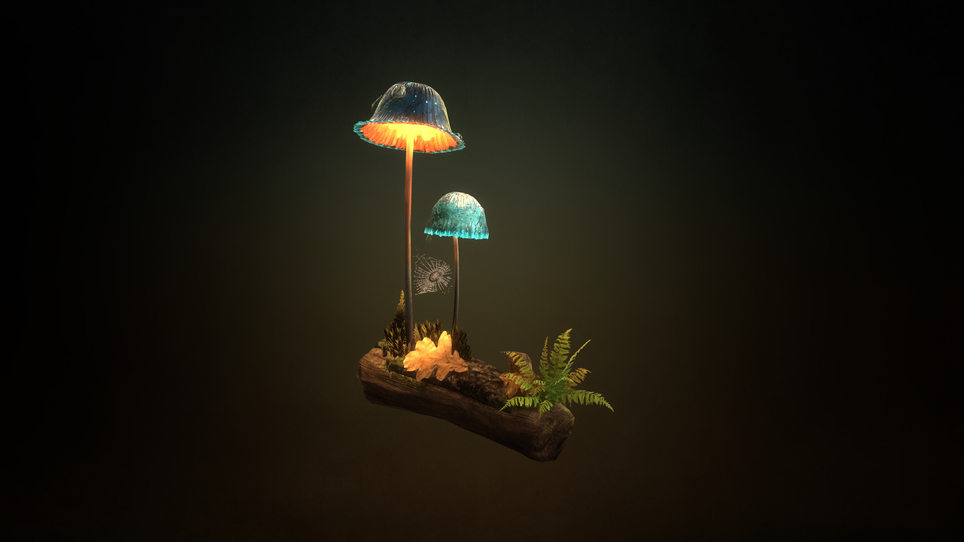 Glowing Mushroom Hd Wallpapers