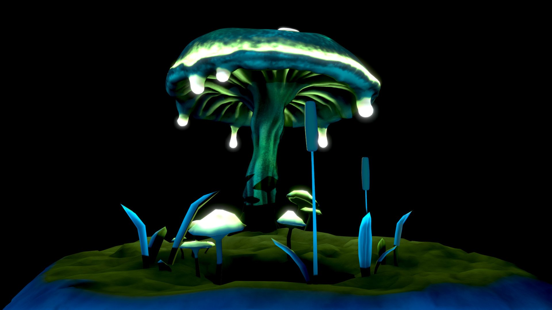 Glowing Mushroom Hd Wallpapers