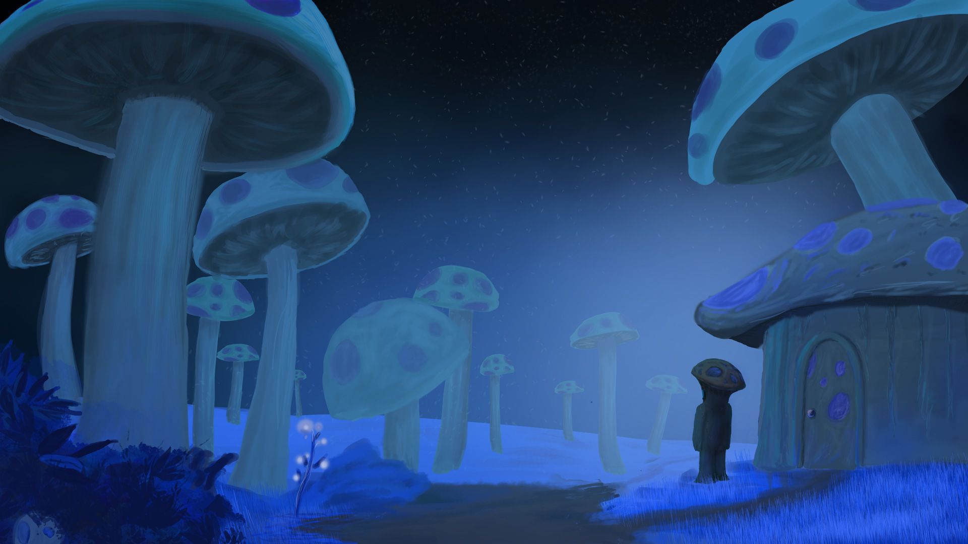 Glowing Mushroom Wallpapers