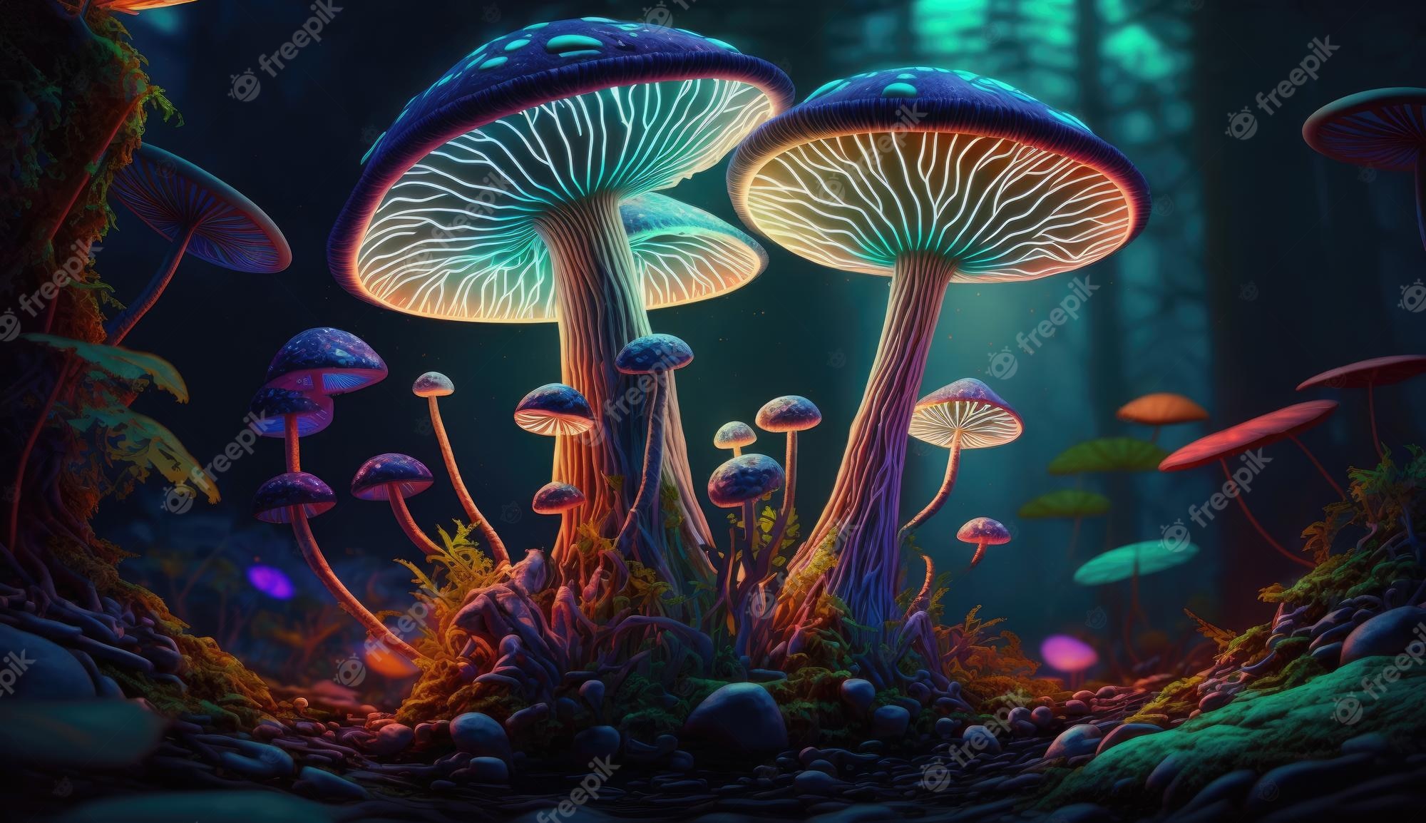 Glowing Mushroom Wallpapers