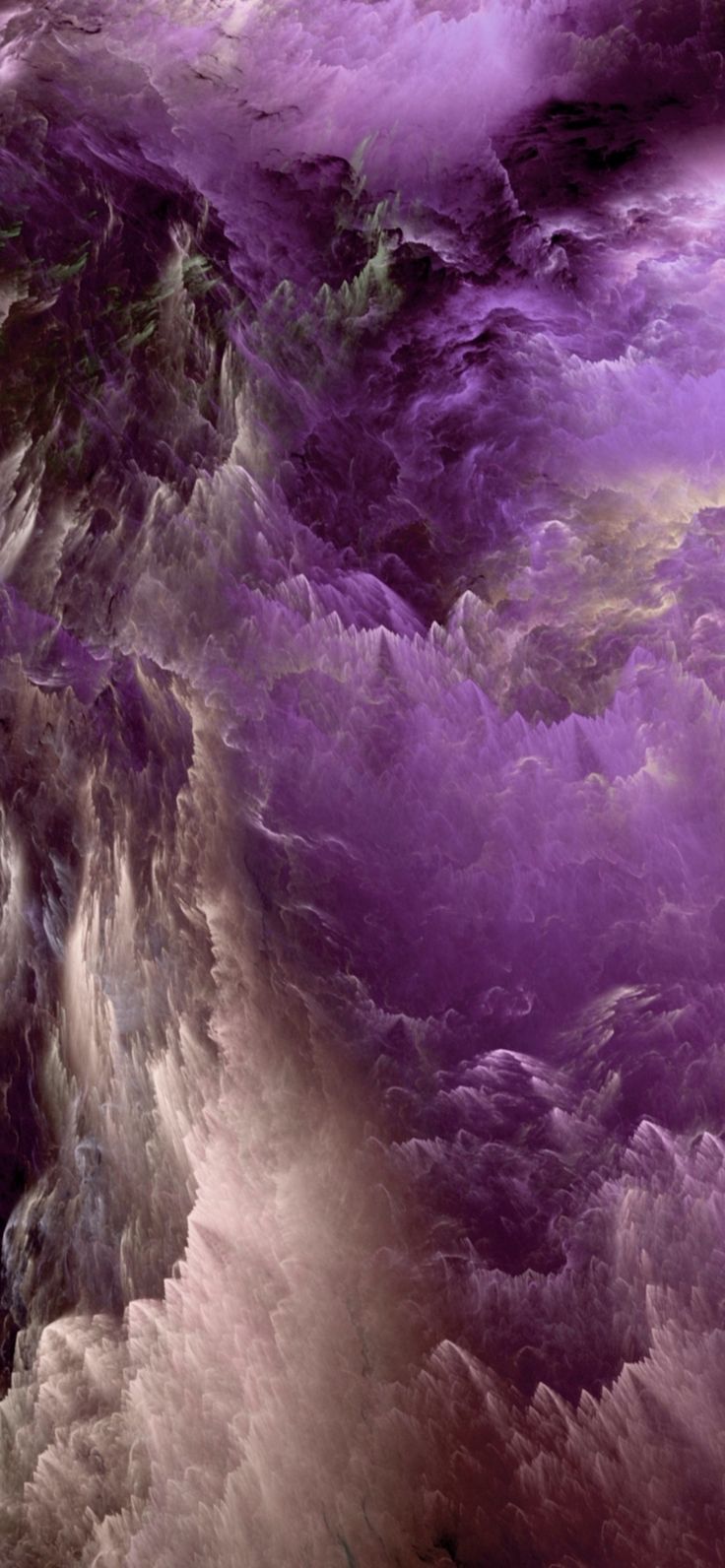 Glowing Purple Cloud Art Wallpapers