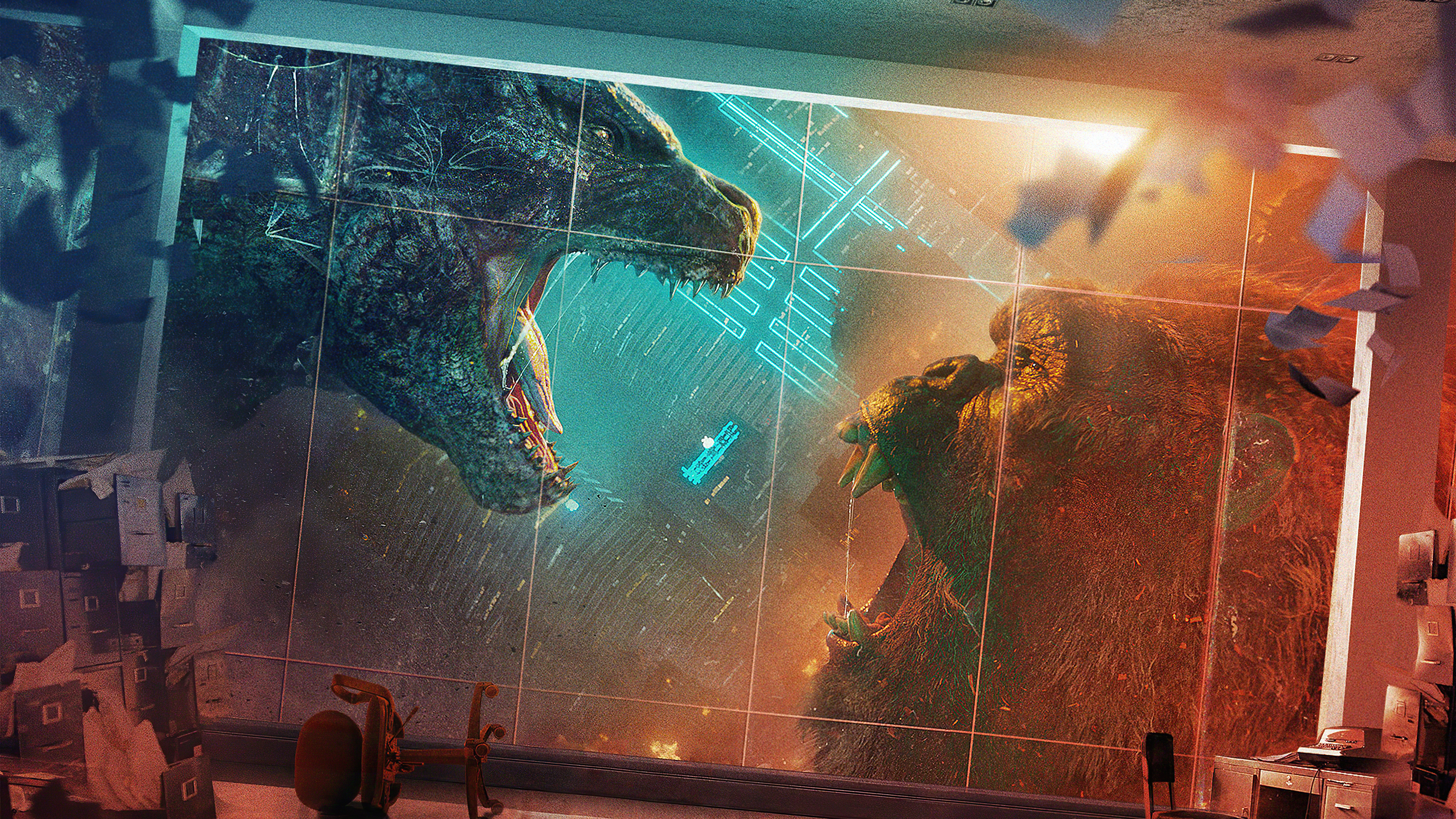 Godzilla Vs Kong 2021 Poster Wallpapers