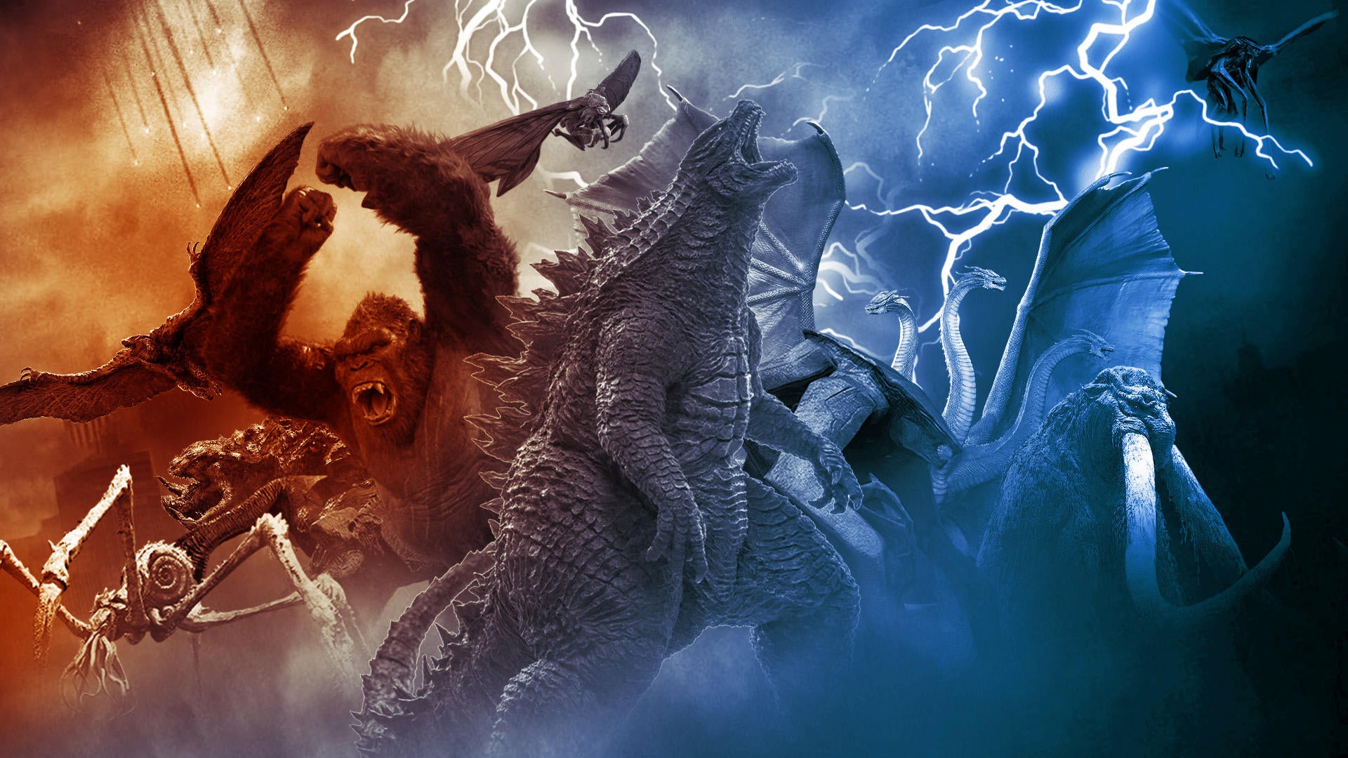 Godzilla Vs Kong King Characters Fan Poster Wallpapers