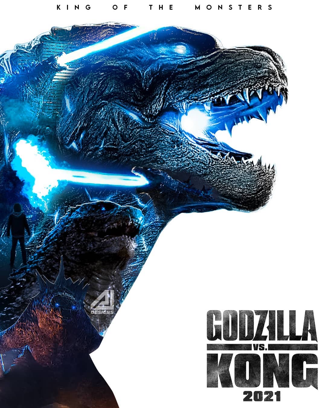 Godzilla Vs Kong King Characters Fan Poster Wallpapers