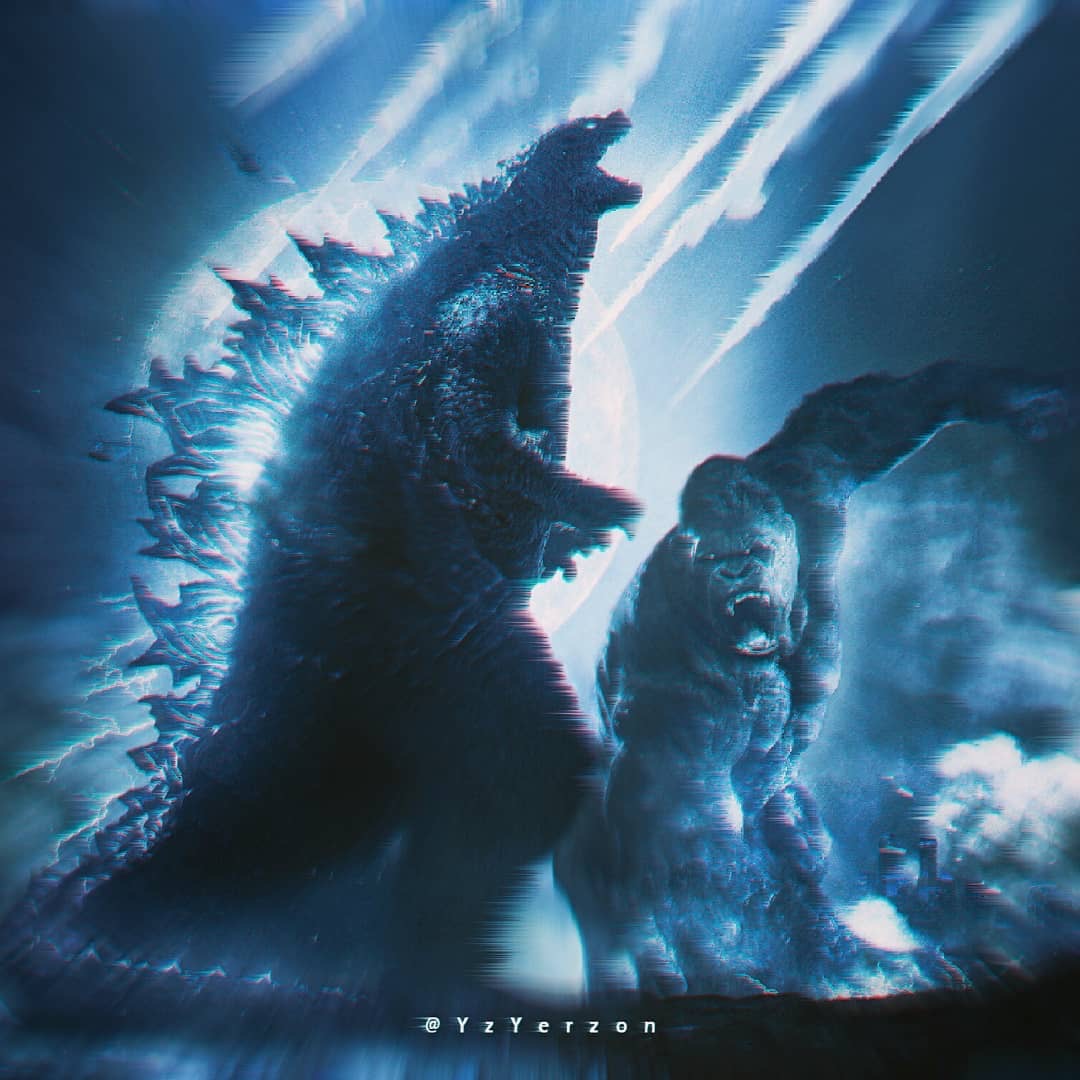 Godzilla Vs Kong King Characters Fan Poster Wallpapers