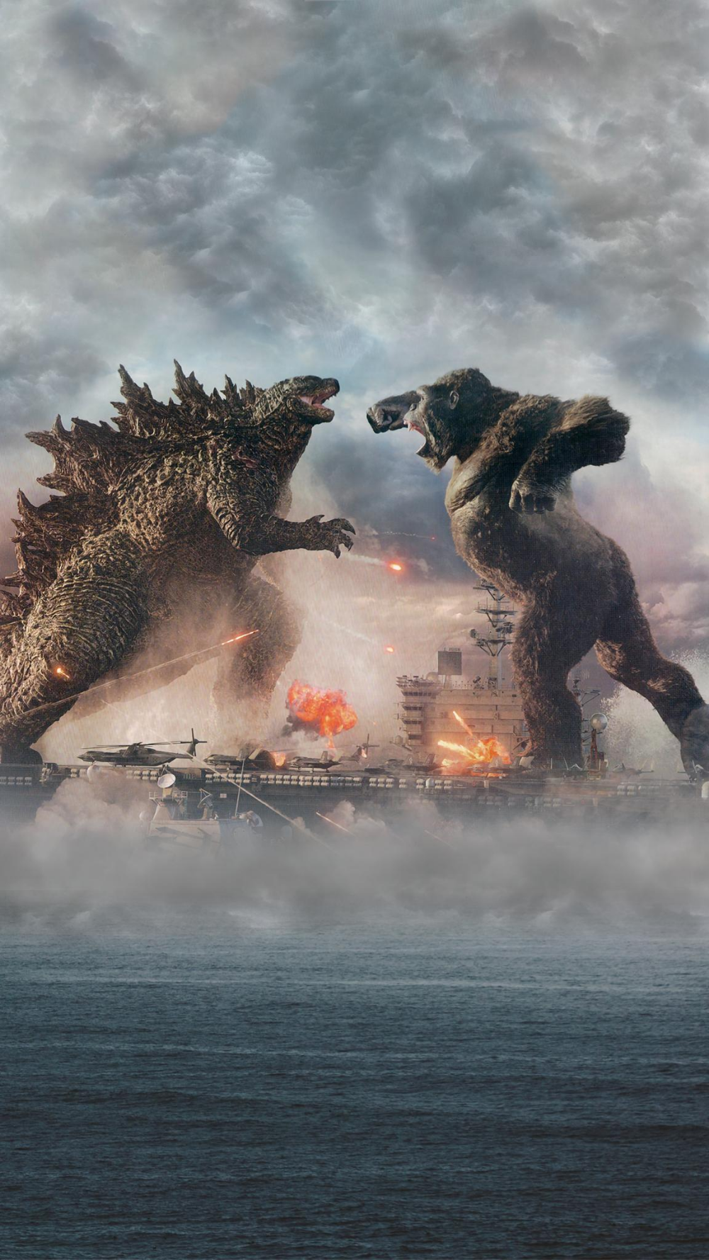 Godzilla Vs Kong King Characters Fan Poster Wallpapers