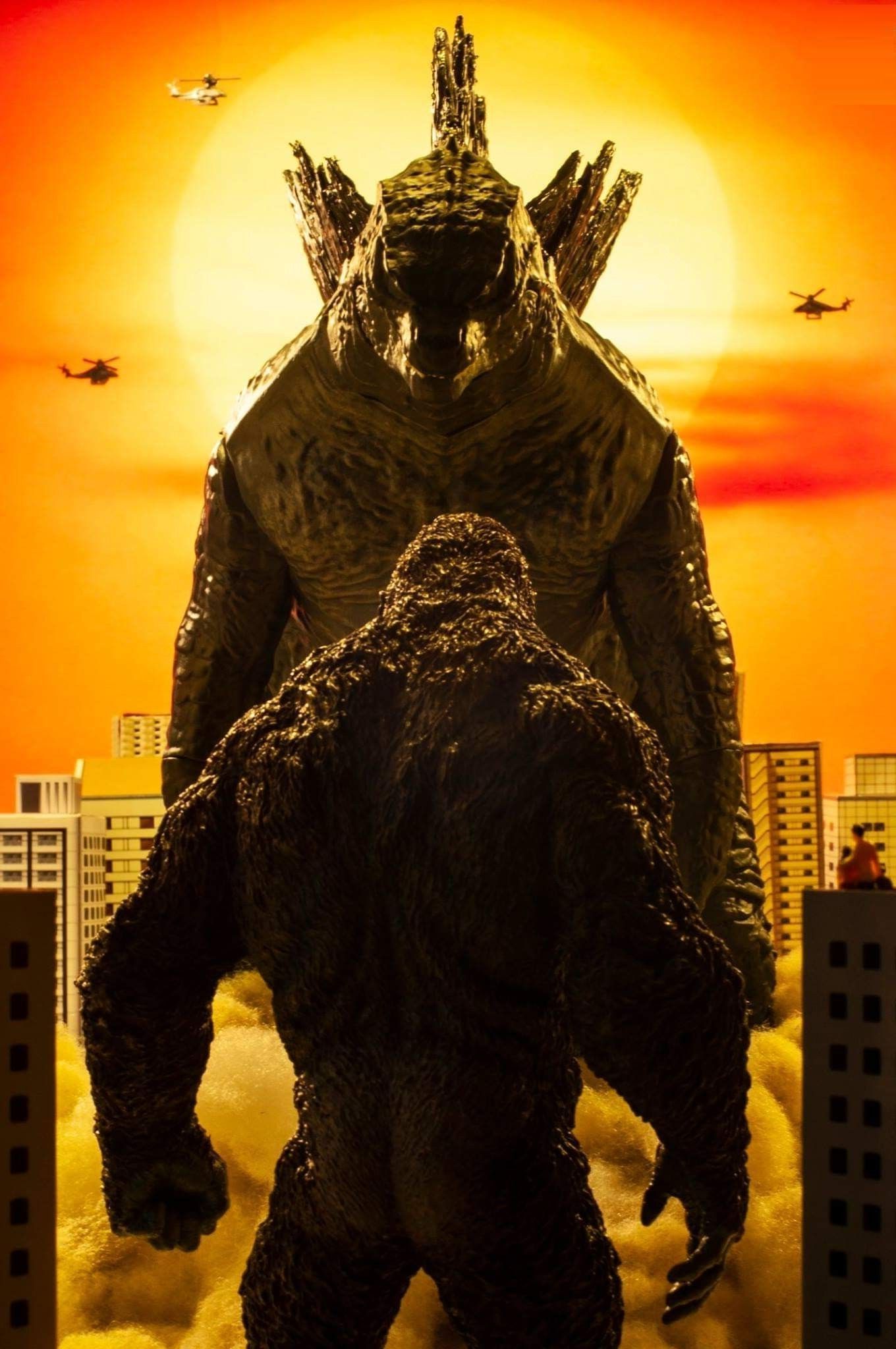 Godzilla Vs Kong King Characters Fan Poster Wallpapers