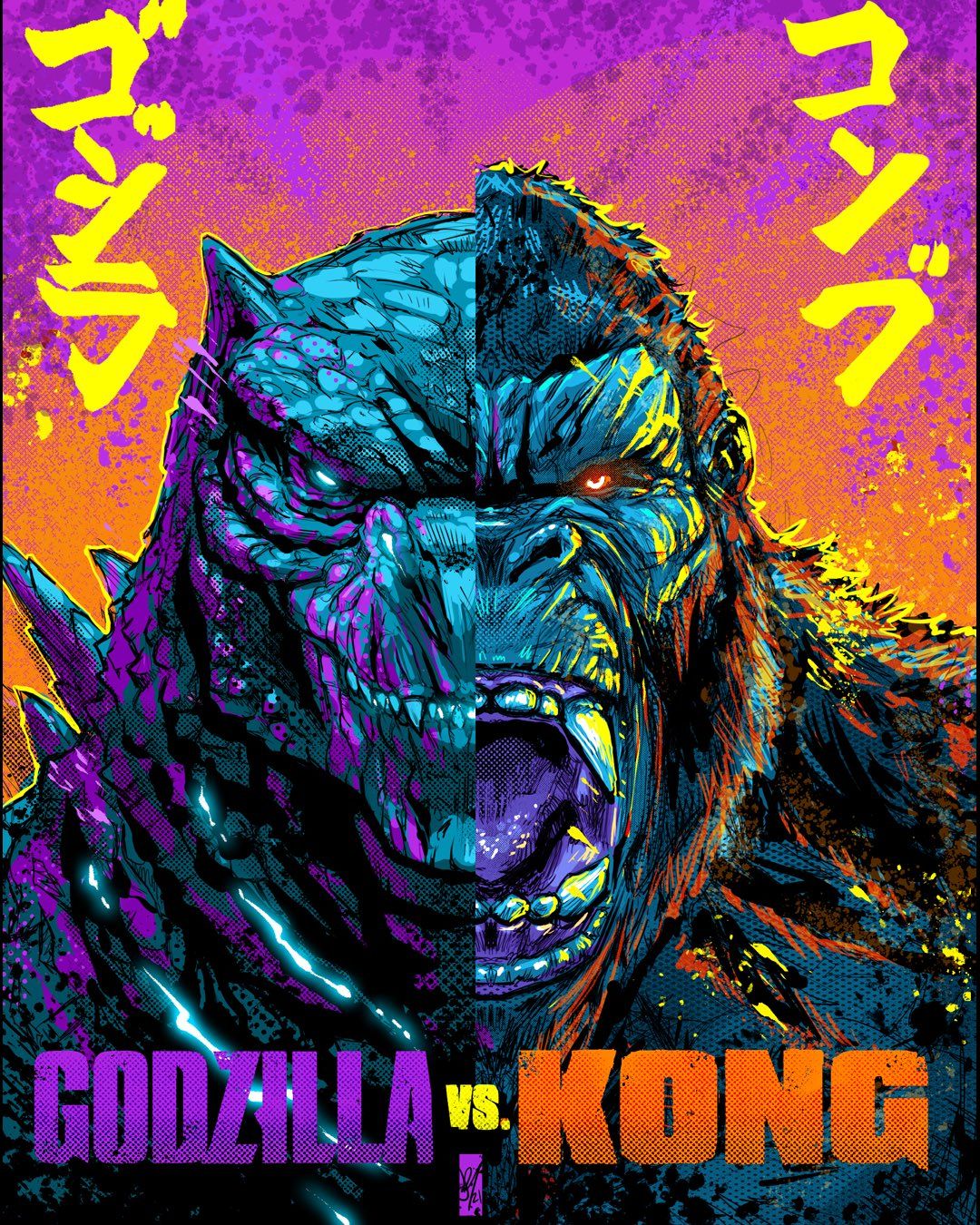 Godzilla Vs Kong New Fanart Wallpapers