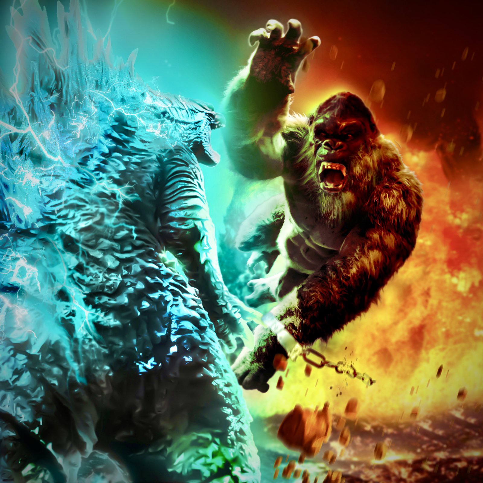 Godzilla Vs Kong New Fanart Wallpapers