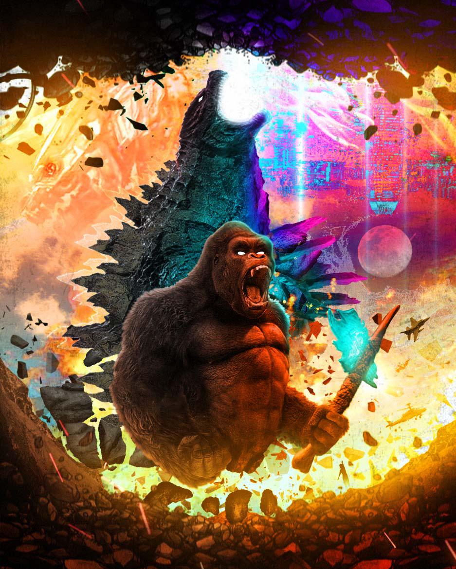 Godzilla Vs Kong New Fanart Wallpapers