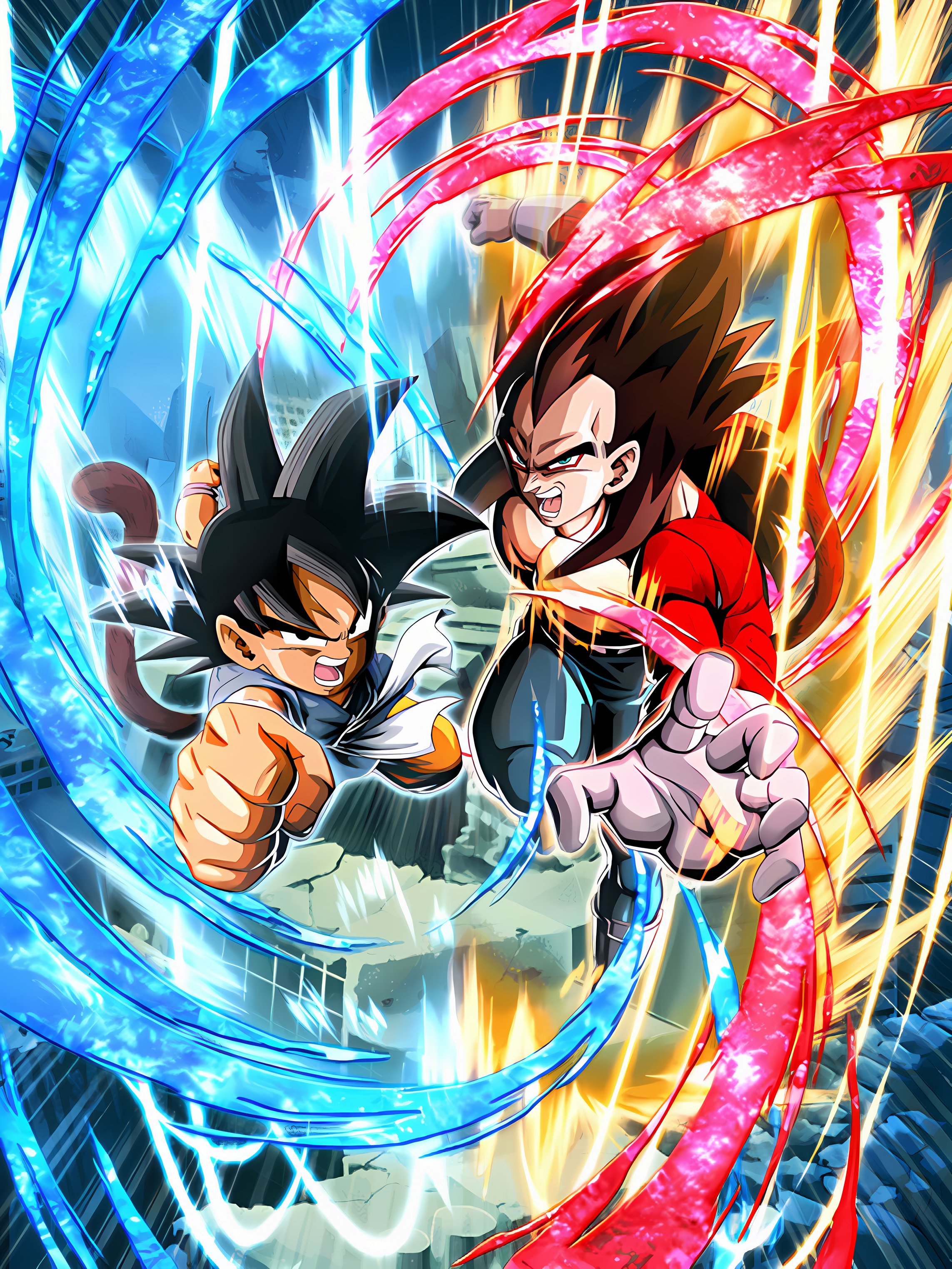 Goku &Amp; Vegeta Ssj4 Wallpapers