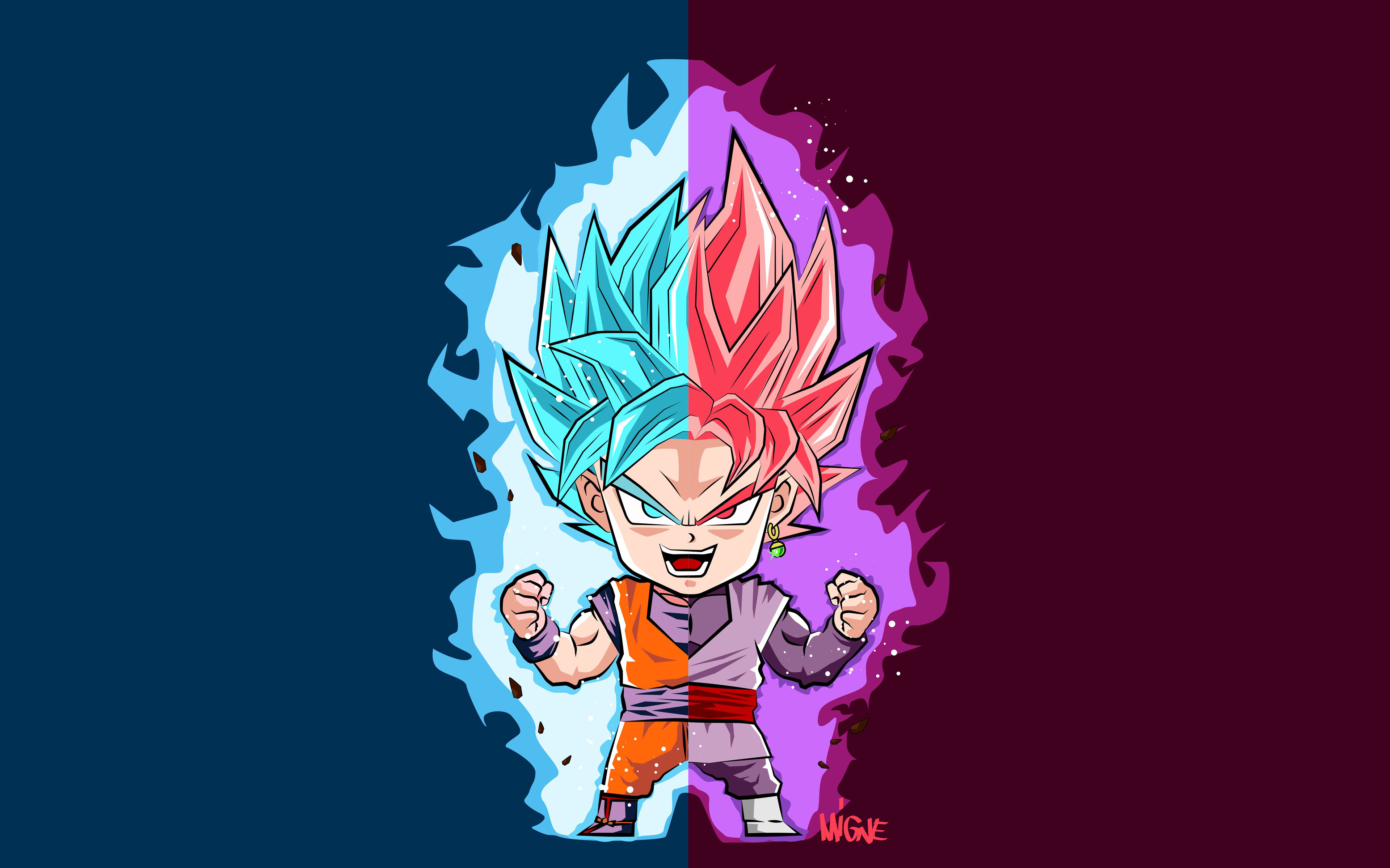 Goku 4K Minimal Wallpapers