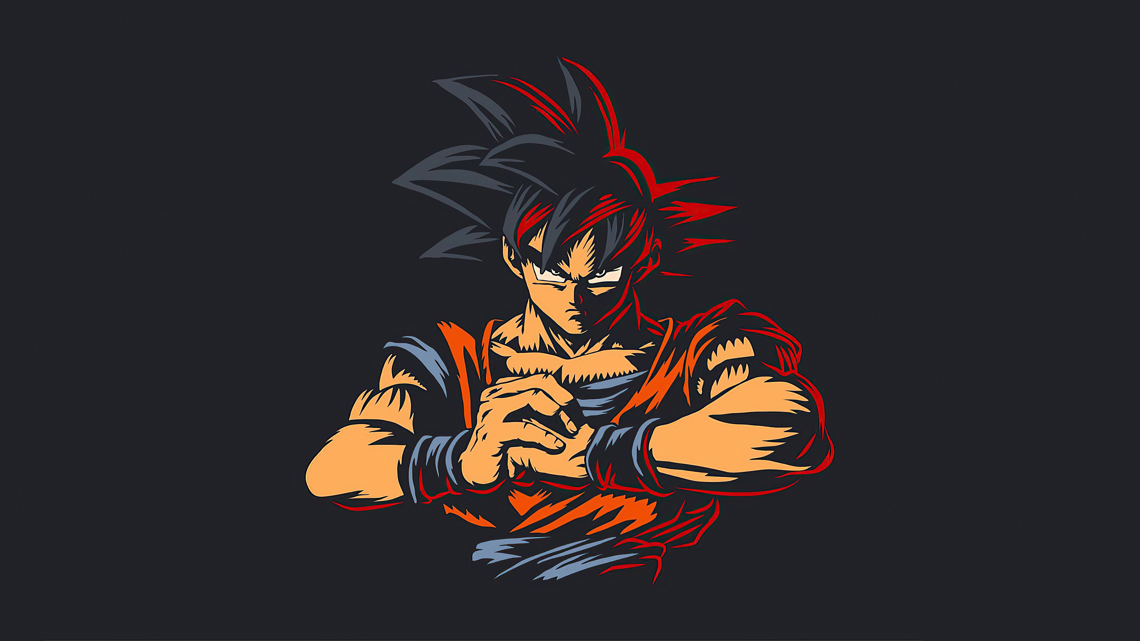 Goku 4K Minimal Wallpapers