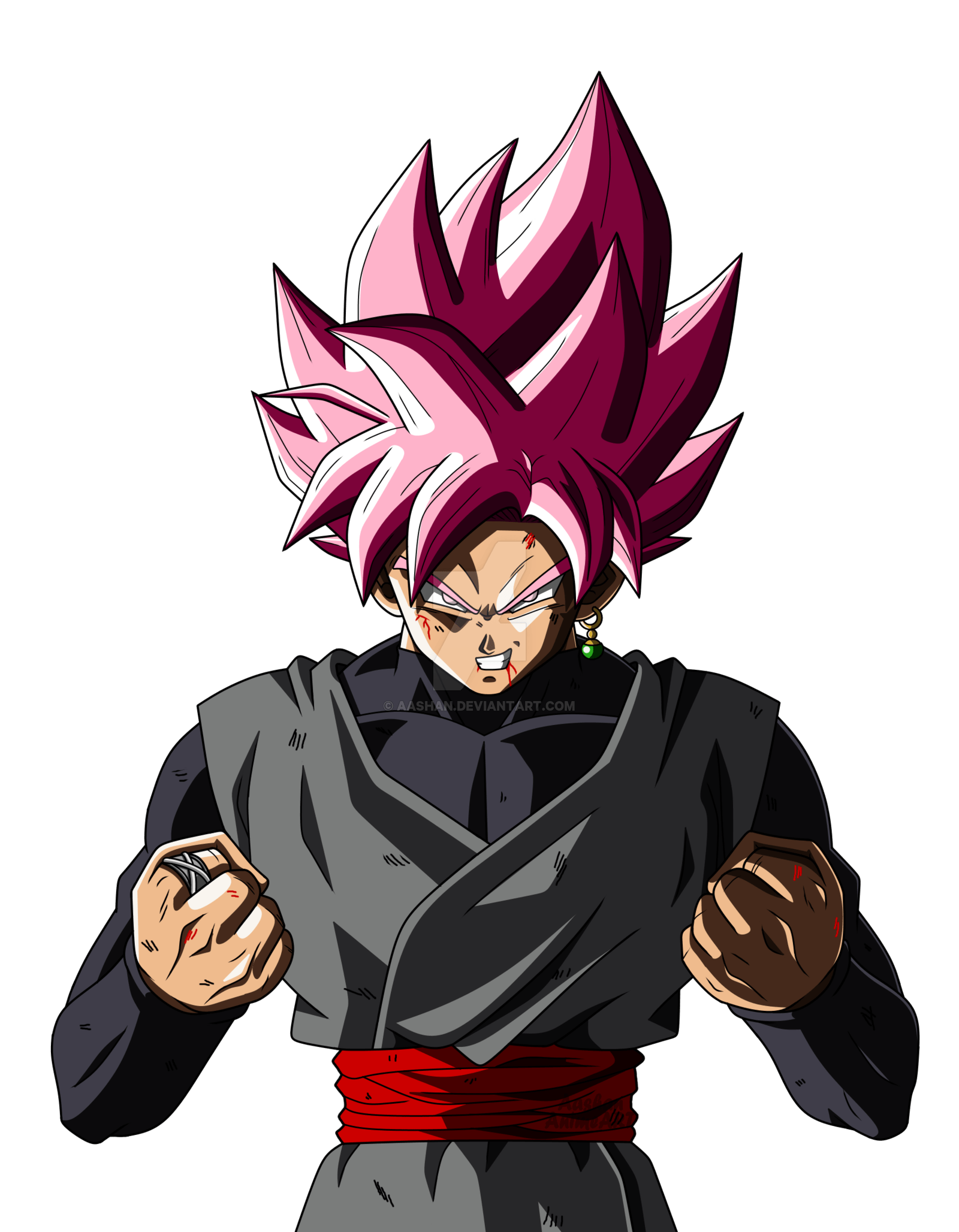 Goku Black Rose Transparent Wallpapers