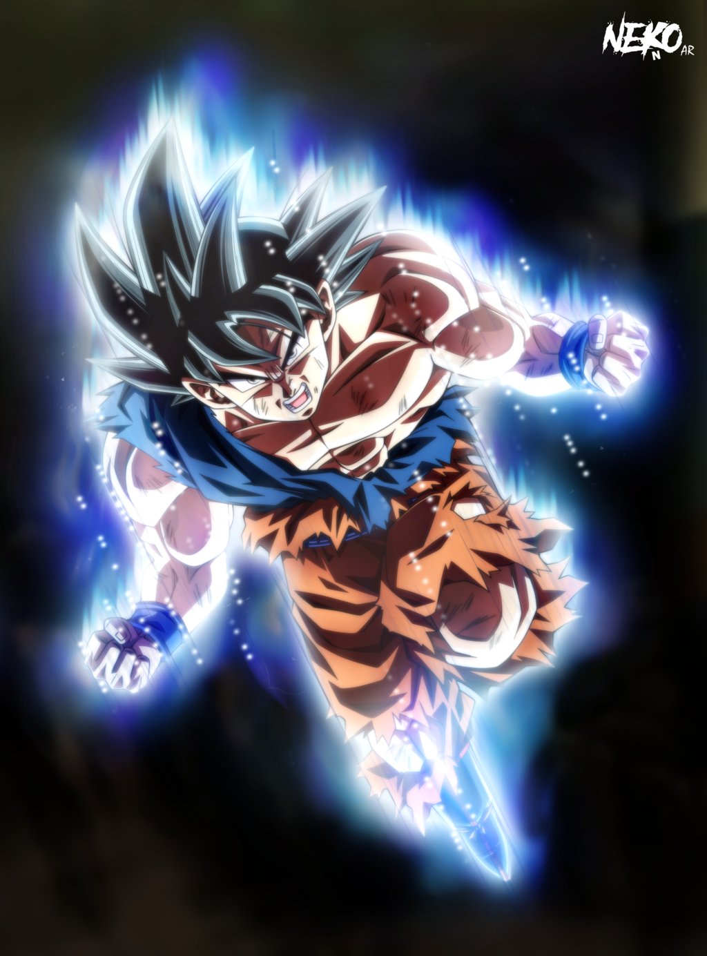 Goku Mastered Ultra Instinct Full Body Wallpapers