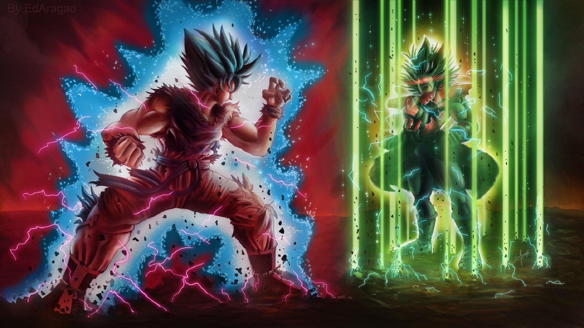 Goku Vs Broly Wallpapers