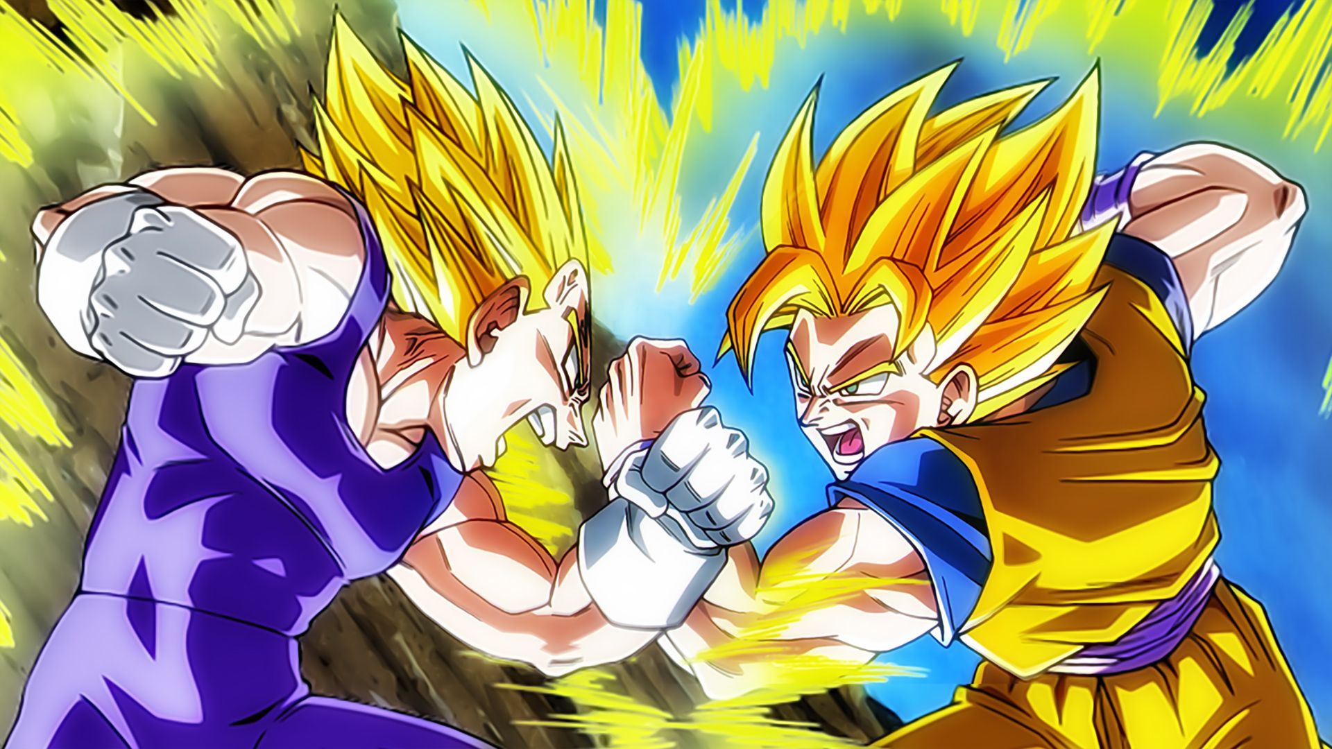 Goku Vs Majin Vegeta Wallpapers